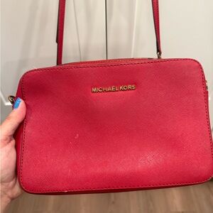 Michael Kors Vibrant Red Crossbody Bag